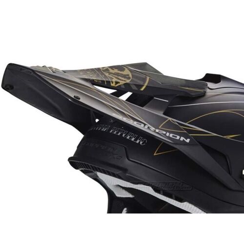 Visière Casque De Moto Scorpion Vx-15 Evo Air Goldenstate Peak - Black/Gold - Tu