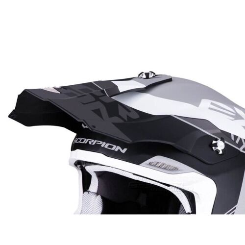 Visière Casque De Moto Scorpion Vx-16 Air Peak Arhus - Matt Silver/Black/Neon Yellow - Tu