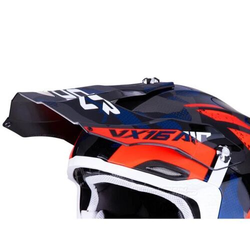 Visière Casque De Moto Scorpion Vx-16 Air Peak Waka - Siver/Red/Blue - Tu