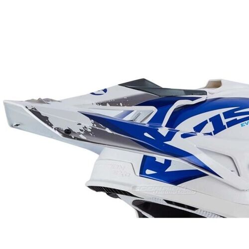 Visière Casque De Moto Scorpion Vx-15 Evo Air Peak Defender - White/Blue - Tu