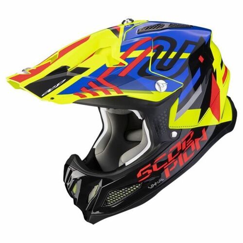Visière Casque De Moto Scorpion Vx-22 Peak Ares - Jaune/Fluo/Bleu/Rouge - Tu