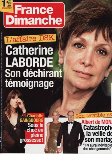 France Dimanche / 03-06-2011 N°3379 : Charlotte Gainsbourg (1p) - Romy Schneider (1,5p)