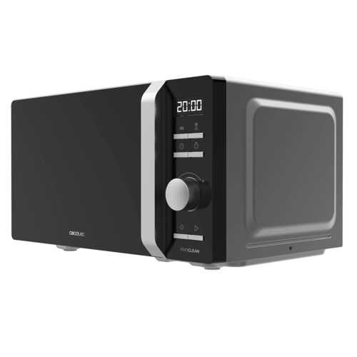 Cecotec Micro-ondes Proclean 5010 Inverter. Micro-onde avec technologie onduleur, 700W, 5 niveaux, 19L, plateau tournant 245mm, 8 programmes préconfigurés, minuterie 30 min et affichage LED.
