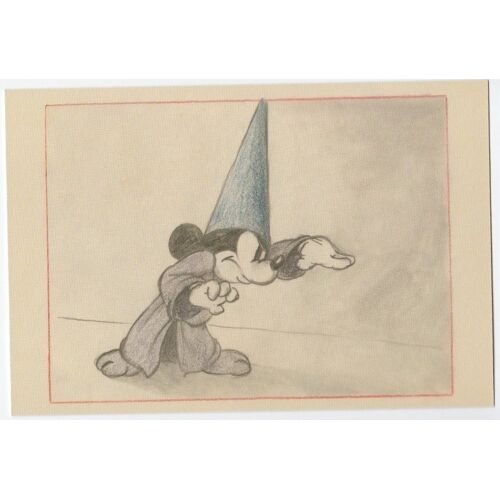 Carte Postale Disney - Fantasia, The Sorcerer's Apprentice - Étude Préliminaire
