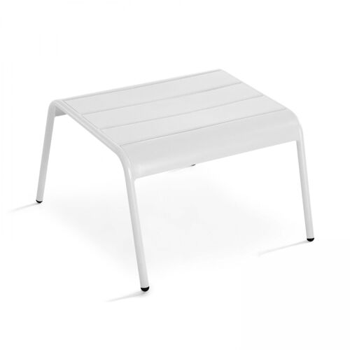 Repose Pied En Métal Blanc