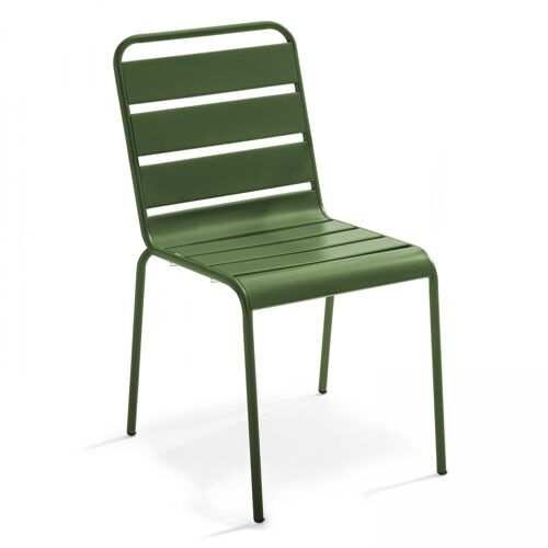 Chaise De Jardin En Acier Vert Cactus