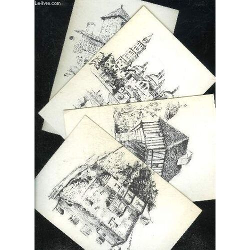 Lot De 4 Plaquettes Programmes : Soiree Poetique Du 27 Aout 1980 A Perigueux Helene Duc Presente Poetes Et Musiciens Du Perigord.