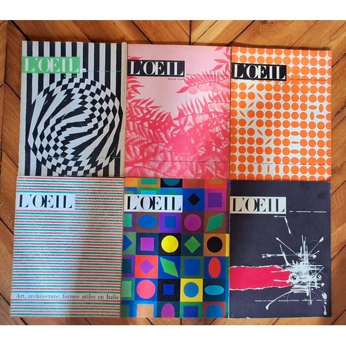 Lot De 37 Numéros De La Revue D'art L'oeil 1950/1960