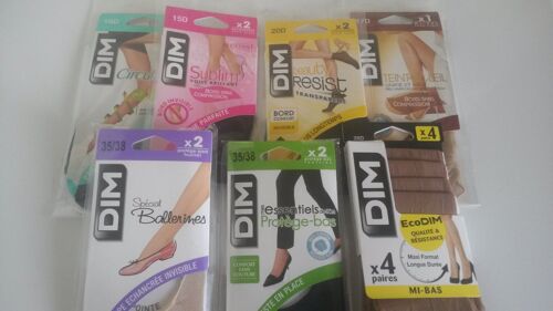 Lot Mi-Bas, Socquettes, Protège-Pieds, Protèges-Bas Dim Neufs