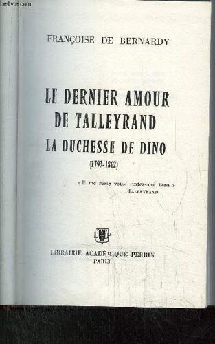 Le Dernier Amour De Talleyrand