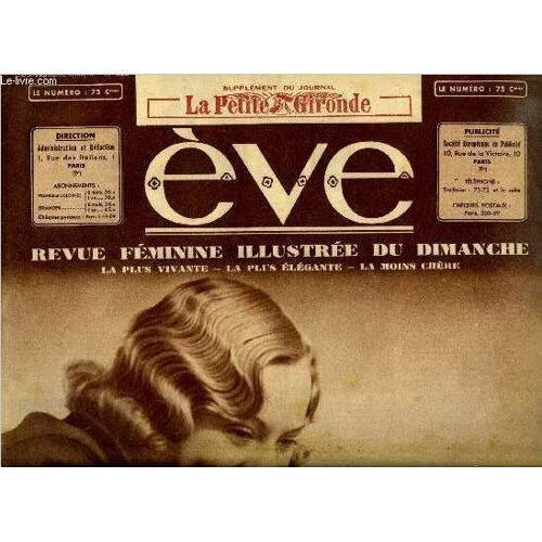 Eve N° 806 - Ceux Qui Voudraient Des Enfants Par Boisyvon, Comment Thomy Bourdelle, L Homme A L Oreille Cassé, Est Devenu Un Homme De Trop A Bord, Eve Au Studio, Vers Les Terres Du Brésil Par La(...)