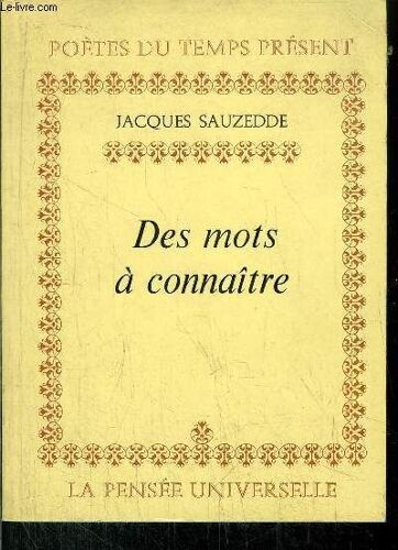 Des Mots A Connaitre