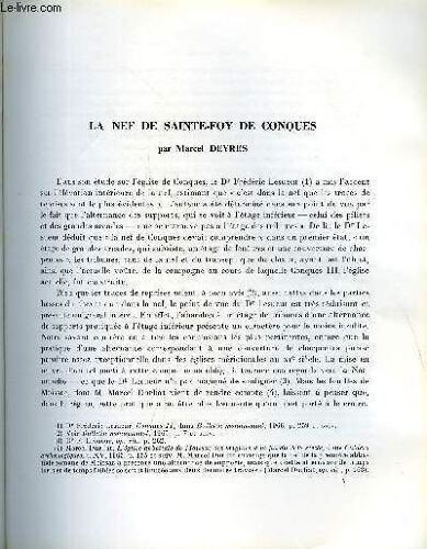 Bulletin Monumental 126e Volume De La Collection N°1 - La Nef De Sainte-Foy De Conques Par Marcel Deyres