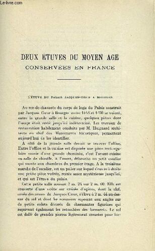 Bulletin Monumental 88e Volume De La Collection N°5-6 - Deux Etuves Du Moyen Age Conservees En France Par G. Duhem