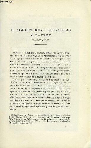 Bulletin Monumental 86e Volume De La Collection N°1-2 - Le Monument Romain Des Maselles A Thesee (Loir-Et-Cher) Par Le Docteur Lesueur
