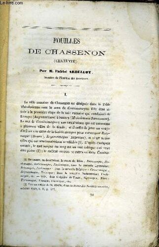 Bulletin Monumental 3e Serie Tome 8, 28e Volume N°4 - Fouilles De Chassenon Par L'abbe Arbellot, De L'art Religieux Considere Sous Quelques-Unes De Ses Formes, Memoire Lu Par M. D'espaulart ...