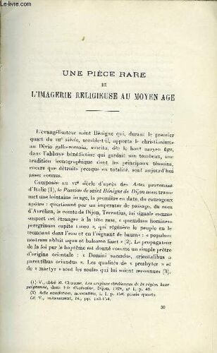 Bulletin Monumental 90e Volume De La Collection N°5-6 - Une Piece Rare De L'imagerie Religieuse Au Moyen Age Par Henri David