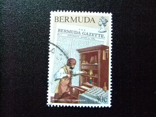 50 Bermudes 1984 / Première Page Du Journal / Yvert 436 Fu