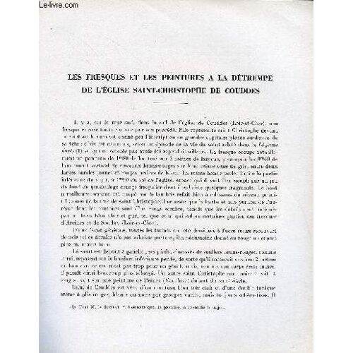 Bulletin Monumental 114e Volume De La Collection N°2 - Les Fresques Et Les Peintures A La Detrempe De L'eglise Saint-Christophe De Couddes Par Suzanne Trocme