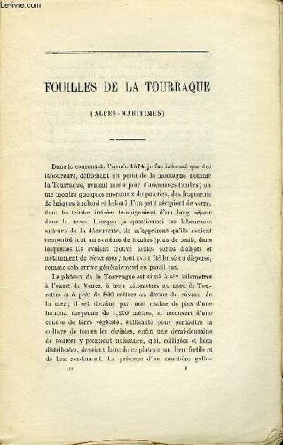 Bulletin Monumental 3e Serie, Tome 4, 42e Collection N°3 - Fouilles De La Tourraque (Alpes Maritimes) Par Edmond Blanc