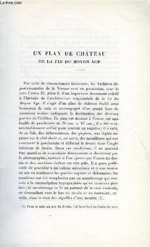 Bulletin Monumental 110e Volume De La Collection N°2 - Un Plan De Chateau De La Fin Du Moyen Age Par Rene Crozet
