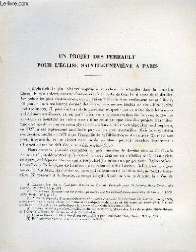 Bulletin Monumental 115e Volume De La Collection N°2 - Un Projet Des Perrault Pour L'eglise Sainte-Genevieve A Paris Par Michael Petzet