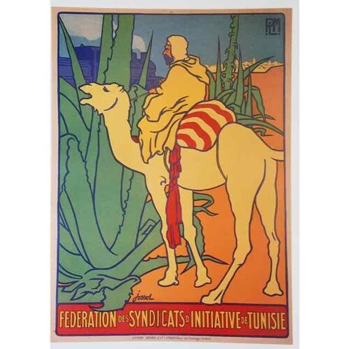 Affiche Fédération Des Syndicats D'initiative De Tunisie 