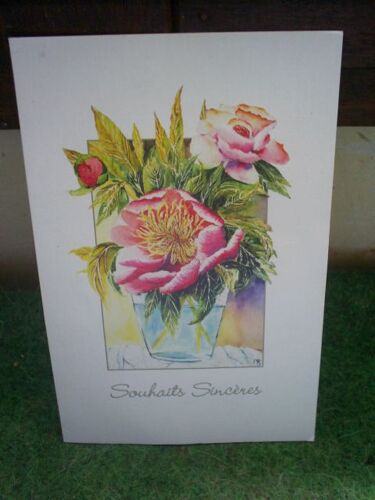 Carte " Souhaits Sincères"