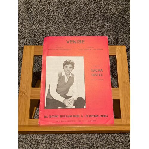 Sacha Distel Venise Partition Chant Piano Accords Ed. Zagora 1983