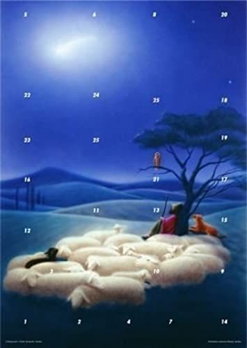 Auch Die Tiere Folgen Dem Stern. Fensterbild-Advents-Kalender
