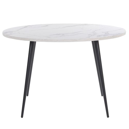 Table De Salle À Manger Effet Marbre Ronde D 120 Cm Odeon