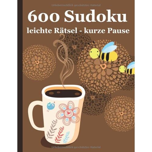 600 Sudoku Leichte Rätsel - Kurze Pause