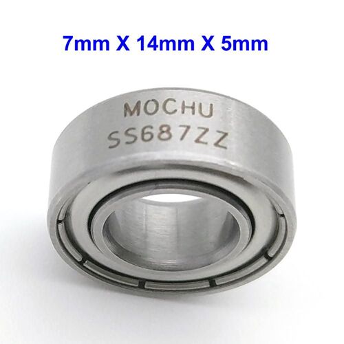 Ss687zz 7x14x5roulements En Acier Inoxydable Sus440c, Degré De Corrosion, 1 Pièce ""Nipseyteko""