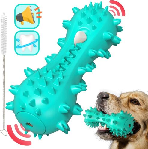 Brosse A Dent Chien(Bleu), Jouet À Mâcher Pour Chien, Résistant À La Morsure Bâton De Nettoyage Des Dents En Caoutchouc Pour Petits Et Moyens Chiens,Ki