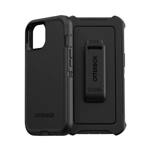 Otterbox Defender Series - Coque De Protection Pour Téléphone Portable - Robuste - 50 % De Plastique Recyclé, Polycarbonate, Caoutchouc Synthétique - Noir - Pour Apple Iphone 13