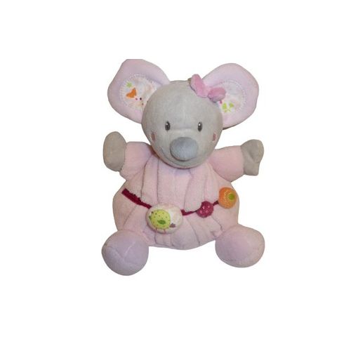 Doudou Souris Peluche Rose Comme Neuf Nicotoy
