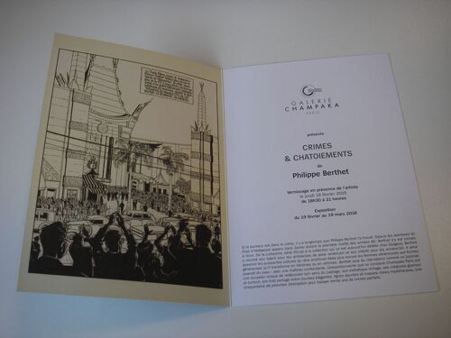 Carte Invitation Vernissage Expo Philippe Berthet Crimes Et Chatoiements