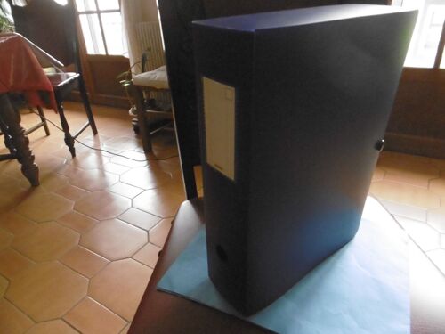 Boite De Classement Polypropylene Dos 80mm  Modling 988029 Bleu  Fonce