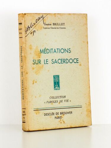 Méditations Sur Le Sacerdoce (Coll. Paroles De Vie )