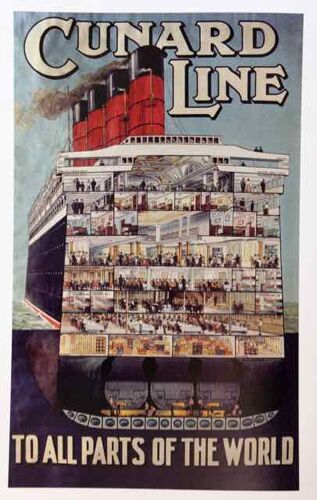 Affiche Cunard Line 