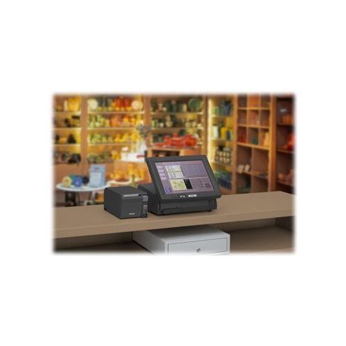 Epson TM T70II - Imprimante de reçus - thermique en ligne - Rouleau (7,95 cm) - 180 x 180 ppp - jusqu'à 250 mm/sec - USB 2.0, LAN, Bluetooth - outil de coupe - noir