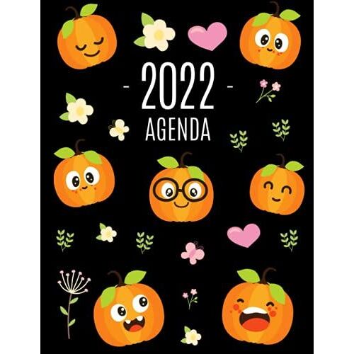 Calabaza Agenda 2022: Planificador Mensual Que Inspira Productividad | Con Calendario Mensual 2022