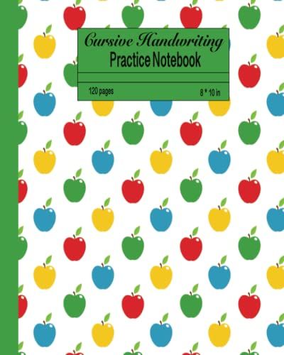 Cursive Handwriting Practice Notebook: Blank Double Line Practice Paper For Primary Grades K-3