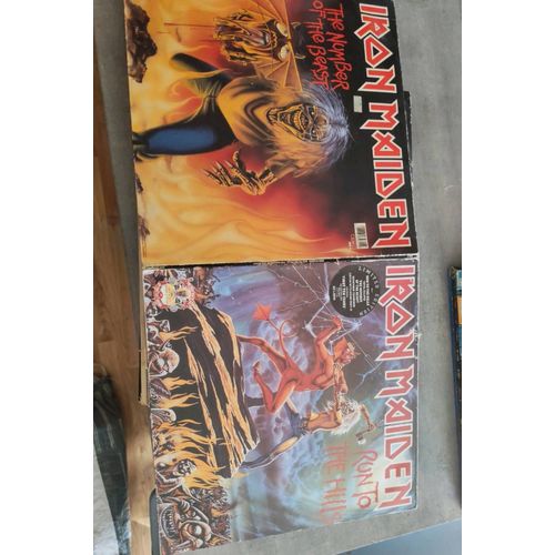 Double Maxi 45 Tours Iron Maiden Run To The Hills Et The Number Of The Beast