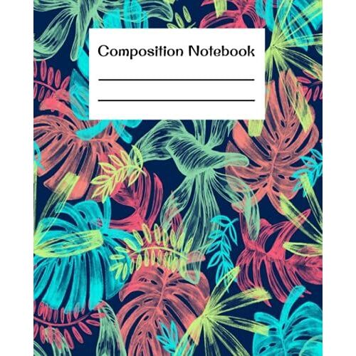 Hawaii Composition Notebook- Wide Ruled 100 Pages- 7.5 X 9.25: A Book, Books, Notebook, Notebooks, Hawaii Composition Notebook