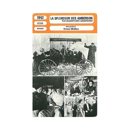 Fiche Monsieur Cinema La Splendeur Des Amberson