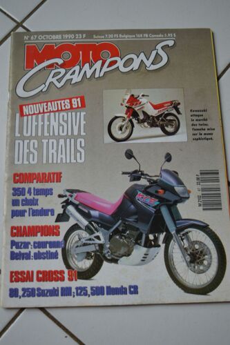 Moto Crampons N°67 Oct 1990 350 4 Temps Puzar Belval 80 250 Suzuki Rm Honda Cr