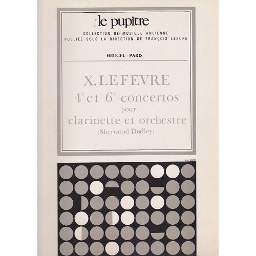 4e Et 6e Concertos Pour Clarinette Et Orchestre - Le Pupitre 