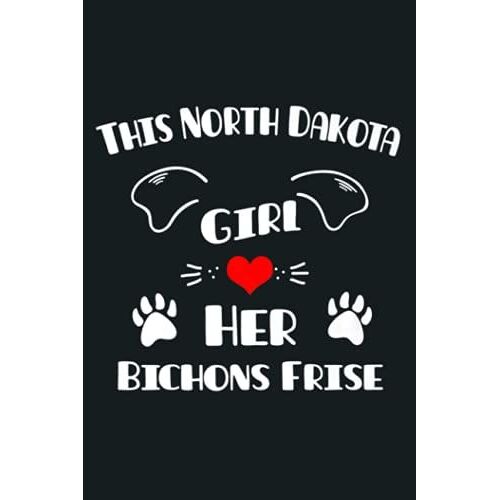 This North Dakota Girl Loves Her Akita Premium: Notebook Planner - 6x9 Inch Daily Planner Journal, To Do List Notebook, Daily Organizer, 114 Pages