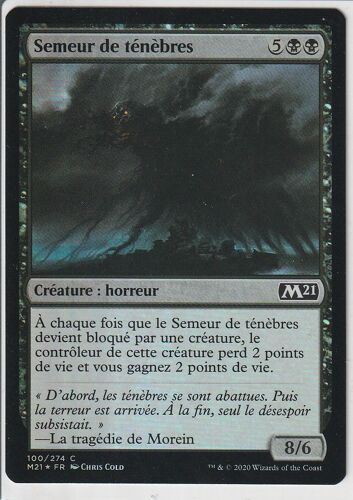 Carte Magic - Semeur De Ténèbres - 100/274 - Foil - Édition De Base 2021 - Collector - Vf